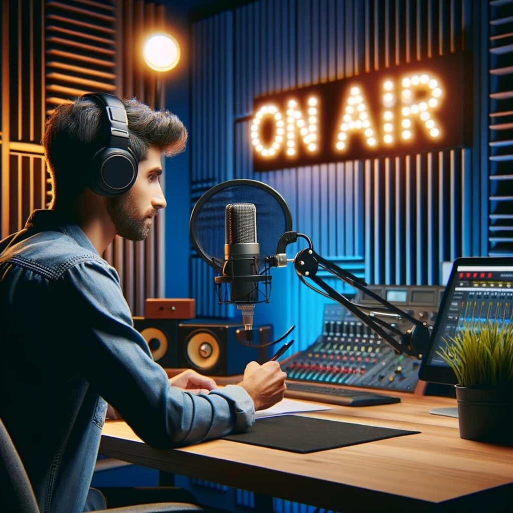 Podcast booking service